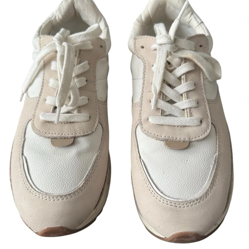 Madewell Kickoff Trainer Sneakers Women’s Size 9 Antique Cream Neutral Comfort - Picture 6 of 10